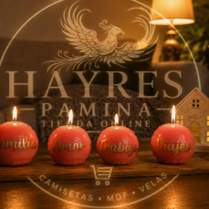Velas redondas de buenos deseos